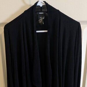 Premise Womens Plus XXL Long Sleeve Cardigan Sweater Shrug Black
